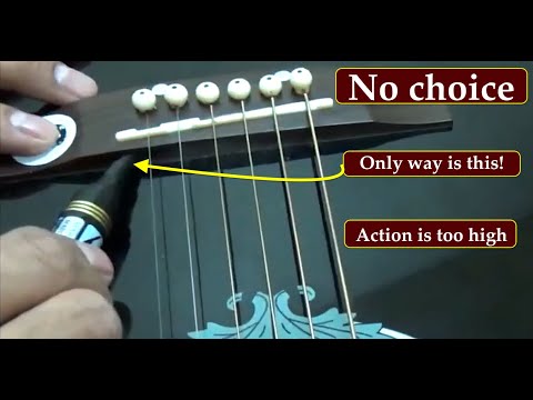 Guitar Repair bridge modification