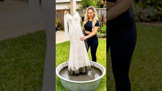 Transform a wedding dress into a beautiful DIY garden decoration 👗👰‍♀️🌹🌿