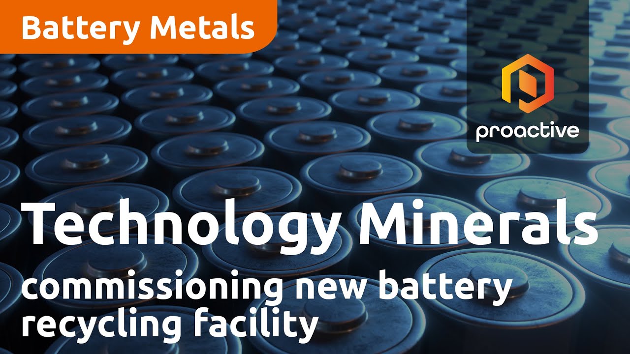 Technology Minerals "extremely proud" to start commissioning new battery recycling facility