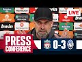 Jurgen Klopp Post-Match Press Conference LIVE | Liverpool 0-3 Atalanta | Europa League