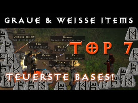 Reich durch Graue und Weisse Items - Die 7 Teuersten Bases! [Diablo 2 Resurrected Farming]