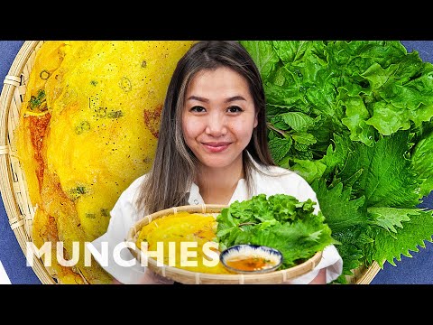 Bánh Xèo: Pork Belly &amp; Shrimp-Filled Sizzling Vietnamese Crepe