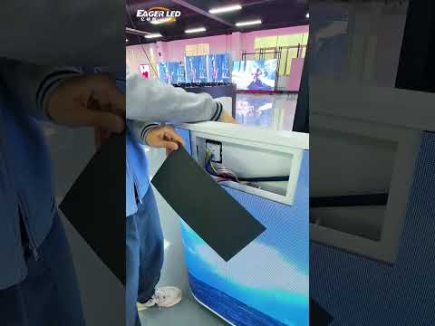 An LED screen suitable for front desk reception!#ledscreen #ledvideowall #ledboard #eagerled