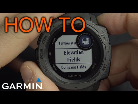How to edit Activity Setting on Garmin Instinct