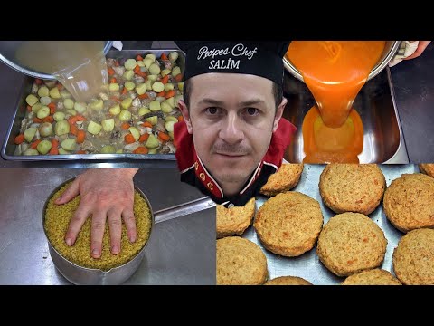 Ramadan Recipes iftar Meals Chicken Boiled Bulgur Pilaf Kemalpasa Dessert and Tomato Soup