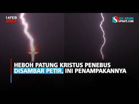 Heboh Patung Kristus Penebus Disambar Petir, Ini Penampakannya