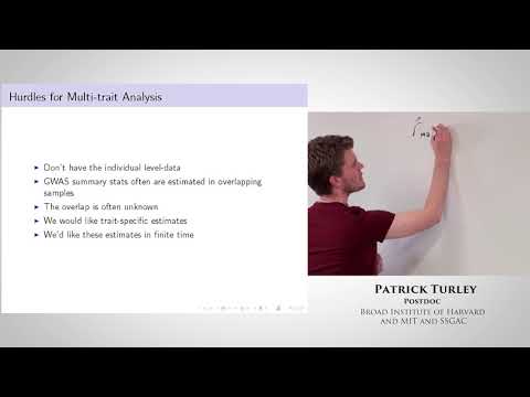 Patrick Turley: Multi-Trait Analysis of GWAS