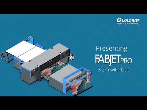 ColorJet FabJet Pro | Direct to Fabric Digital Textile Printer | High-Speed Textile Printing Machine