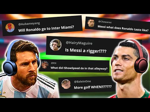 ARE WE QUITTING YOUTUBE? Messi & Ronaldo 1 YEAR Q&A with MrGoat!