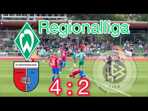Torschütze SV Werder Bremen 2 - SV Drochtersen/Assel Regionalliga Highlights Saison 2022-2023