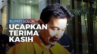 Ditahan KPK, Bupati Solok Selatan Cuma Ucapkan 'Terima Kasih' 5 Kali