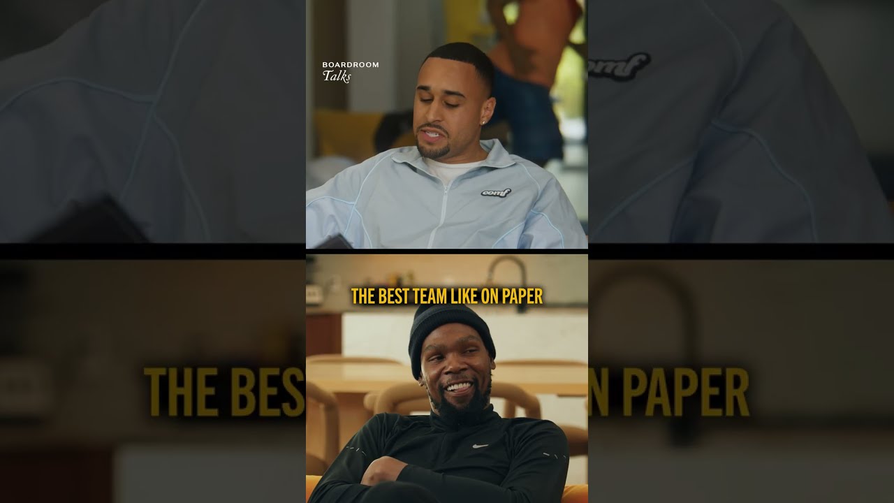 Kevin Durant explains why the Nets are his BEST team on paper #kevindurant #nba #brooklynnets
