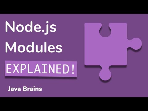 Node Modules Intro Node Js Basics 08 Java Brains