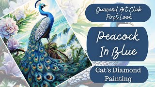 Diamond Art Club Sneak Peek/First Look | Peacock In Blue