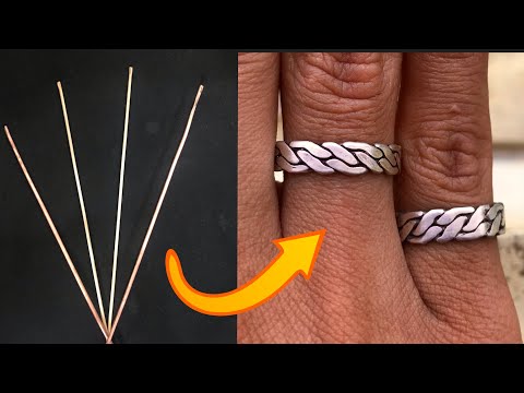 4 Strand Silver Braiding Ring