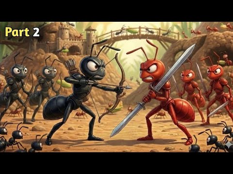 The Last Ant War 2 🐜 – Black vs Red Ants Epic Battle (Cinematic Short Film)