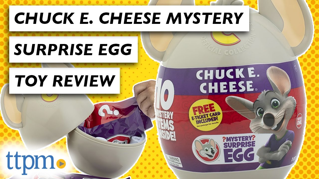 Chuck E. Cheese Mystery Surprise Egg Unboxing!
