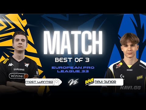 Most Wanted vs NaVi Jr. BO3 | European Pro League Season 33