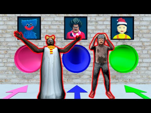 Choose the right tunnel - Granny vs Squid Game - funny horror school animation (p.104)