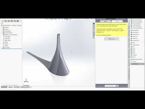 Solidworks Funnel Design Using Loft Thin Feature Solidworks Tutorial For Beginners