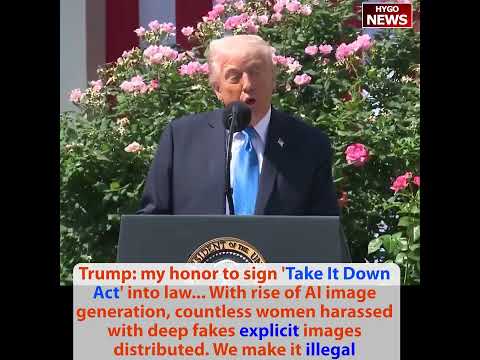 Trump Signs TAKE IT DOWN Act Against AI Deepfakes: 'I Have Them All the Time But Nobody Does Anything'; First-Ever Medals of Sacrifice to Palm Beach County Officers; Eric Trump Credits Rep. Mast