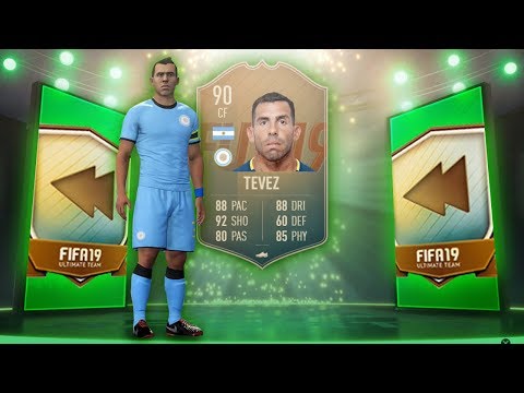 INSANE 90 RATED FLASHBACK TEVEZ! - FIFA 19 Ultimate Team