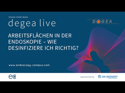 degea live – Arbeitsflächen in der Endoskopie – wie desinfiziere ich richtig?