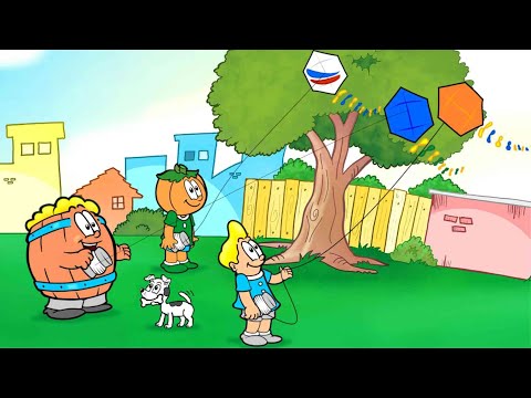 Pipas Soltas no Céu - Barril, Rafa e Cabeção - Gibi Nossa Turma