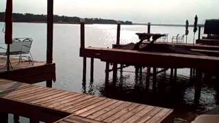 preview picture of video 'lake conroe level on 8/19/11'