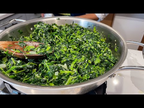 Afghan Sabzi - Afghan Spinach Dish- Vegan Afghan Dish