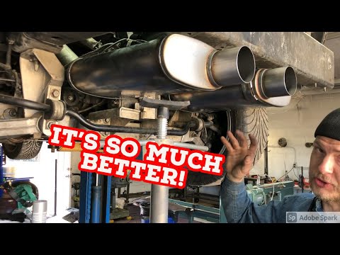 C5 Drift car gets the CHEAPEST stainless mufflers available, Cherry Bombs!