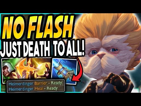 Do you REALLY need Flash? Conqueror Heimerdinger STANDS HIS GROUND! - League of Legends