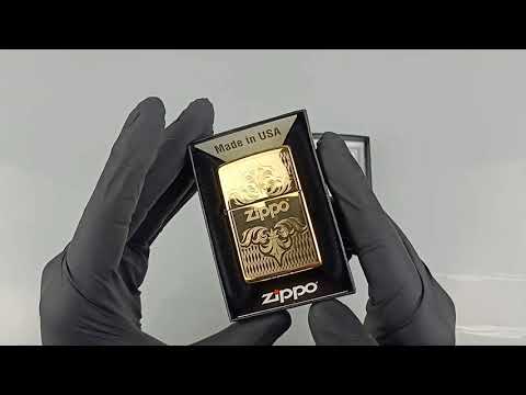 UNBOXING ZIPPO 0157 - FLEUR DE LIS HIGH POLISH BRASS
