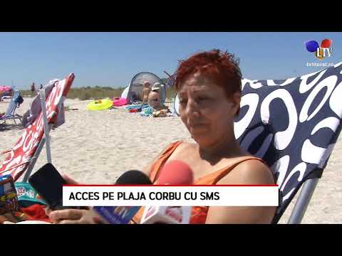 Acces pe plaja Corbu cu SMS - Litoral TV