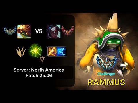 Rammus Jungle vs Kayn - NA Challenger - Patch 25.06