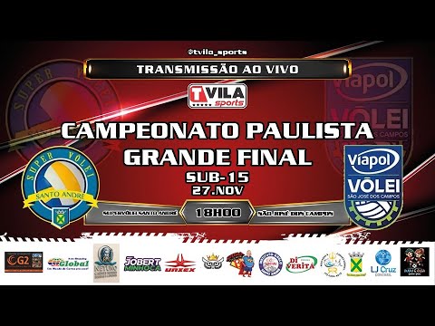 🔴CAMPEONATO PAULISTA DE VÔLEI ( FINAL SUB-15 )  SUPER VÔLEI SANTO ANDRÉ x VÔLEI SÃO JOSE DOS CAMPOS