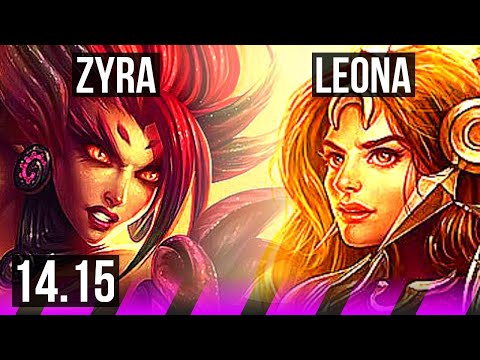 ZYRA & Miss Fortune vs LEONA & Jhin (SUP) | 3/1/7, 1700+ games | EUW Master | 14.15