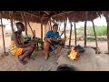 African Village Life || Cooking Ghana Jollof in the Village the Authentic way