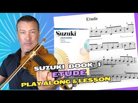 Suzuki Book 1 - Etude (Violin Play Along and Tutorial)