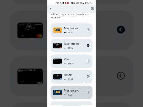 How to change card order in google pay / google wallet