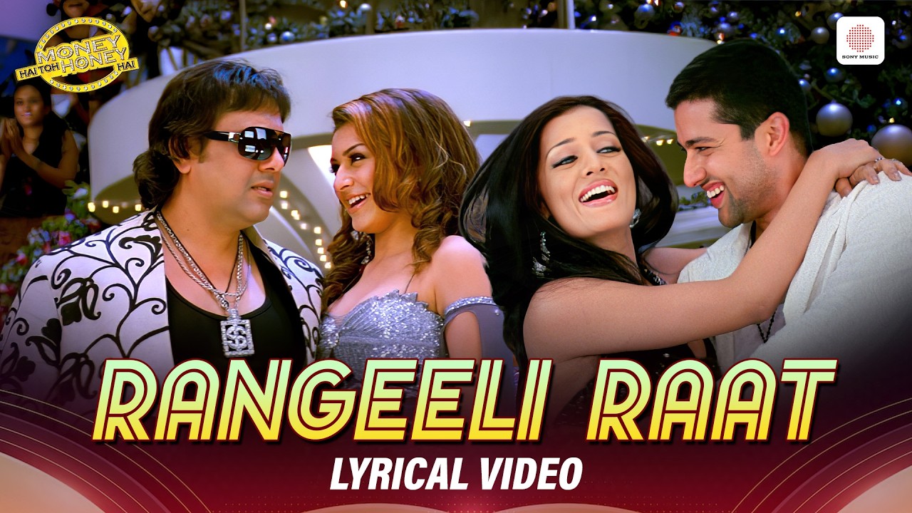 Rangeeli Raat - Lyrical Video | Govinda, Manoj Bajpayee & Ravi Kishan | Money Hai Toh Honey Hai