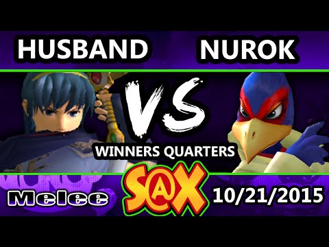 S@X 120 - Nurok (Falco) Vs. Husband (Marth) SSBM Winners Quarters - Smash Melee