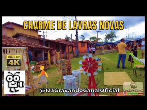 Lavras Novas MG Walking Tur pelo Vilarejo Charmoso de Ouro Preto | Bares, Lojas e Igreja | V00427W