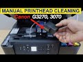 Canon PIXMA G3070 Manual Printhead Cleaning Fix Clogged BK Y M Y Ink G3270 Printer