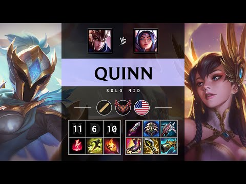 Quinn Mid vs Irelia - NA Grandmaster Patch 25.10