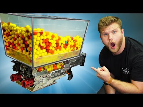 NERF 5000 Round Un-stoppable Turret Challenge! Video