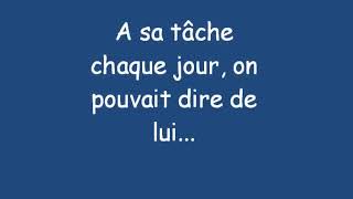 Il changeait la vie, Jean Jacques  Goldman, paroles