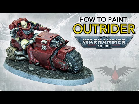 How to Paint: Primaris Outrider Blood Ravens! | Indomitus Warhammer 40000 | Space Marine Bikers
