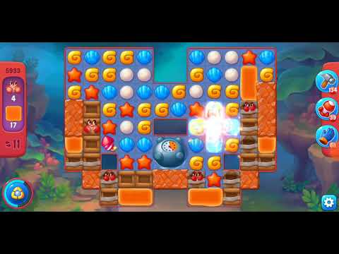 Fishdom. 5933 hard level no boosters and diamonds