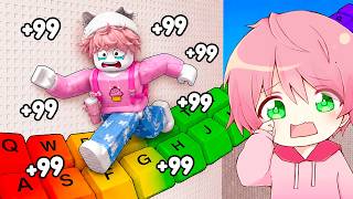 キーボードを踏むとスピードが上がるブレインロットから逃げるロブロックス..【ROBLOX】